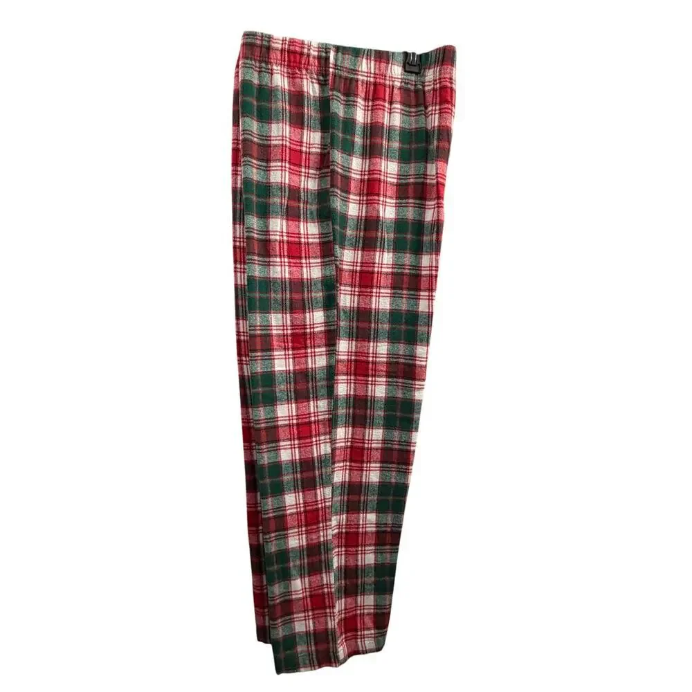 Nordstrom Men’s Flannel Plaid Red White Green‎ Pajama Pants size 2XL XXL NWOT